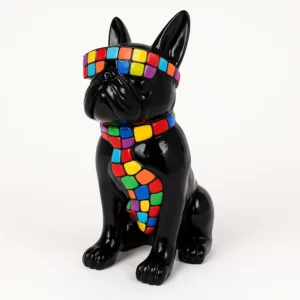 statue-chien-resine-design-pop-art