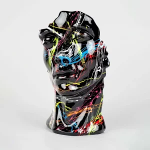 Statue visage résine