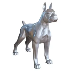 Statue Bulldog XXL en Résine 1,80 m Design Moderne