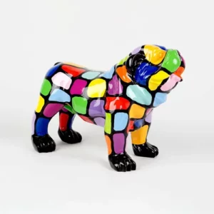 Statue chien résine