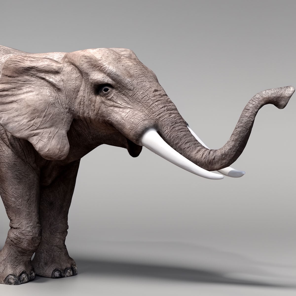 sculpture éléphant monumentale en fibre de verre