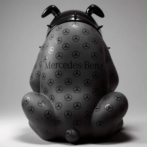 Bulldog Avella en résine fibre de verre, objet design contemporain